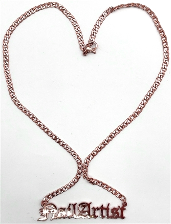 Glamour Rose Gold Necklace (BALLARTIST)