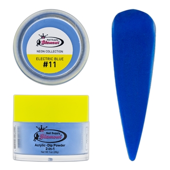 2 in 1 Acrylic & Dip NEON Collection ELECTRIC BLUE #11 1oz