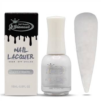 Nail Polish Lacquer "Super White"