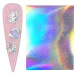 Holographic CHRISTMAS Nail Stickers # 217