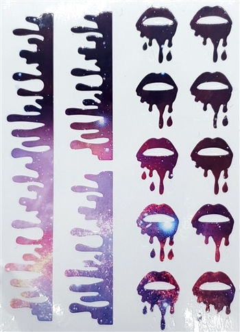 LIPS/DROPS Nail Stickers (Colored) # 294