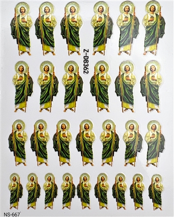 Saint Judas Nail Stickers #667