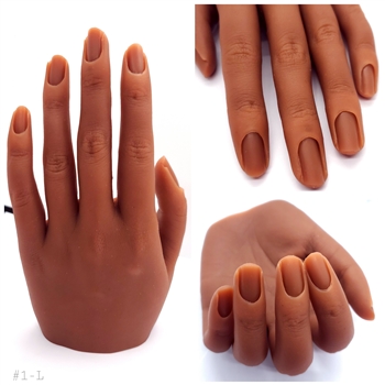 Glamour Silicone Practice Hand POSEABLE (#4-LEFT)