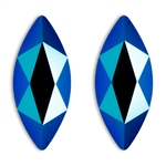 2201 Swarovski MARQUISE (Cobalt Shimmer) 14x6mm 2pcs