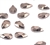 2303 Swarovski PEAR Rose Gold 8*5mm / 6pcs