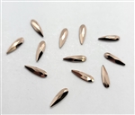 2304 Swarovski RAINDROP Rose Gold 10*2.8mm / 6pcs