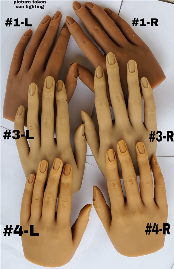 Glamour Silicone Practice Hand POSEABLE (#4-LEFT)