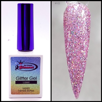 Glamour GLITTER Gel Laser # 10