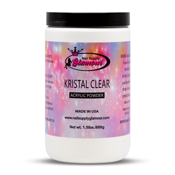 Glamour KRISTAL CLEAR Acrylic Powder 1.5 lbs