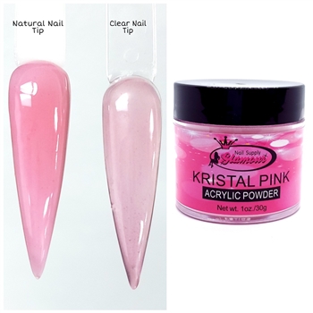 Glamour KRISTAL PINK Acrylic Powder 1 oz.