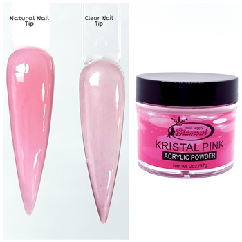 Glamour KRISTAL PINK Acrylic Powder 2 oz.