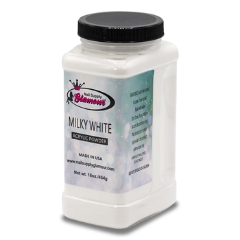 Glamour MILKY WHITE Acrylic Powder 16 oz.