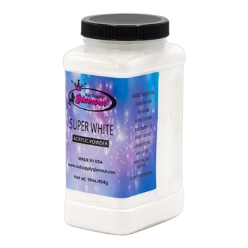 Glamour SUPER WHITE Acrylic Powder 16 oz.