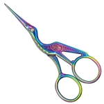 Rainbow Titanium Stork Scissors