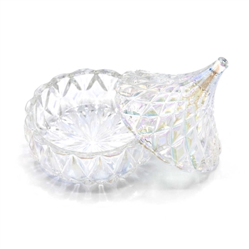 Iridescent Glass Dappen Dish