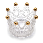 Crown Glass Dappen Dish (Gold)