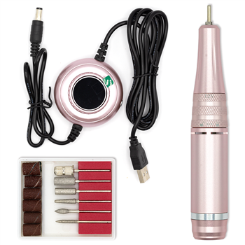 PRO Nail Drill with Drill Bit kit (PINK)