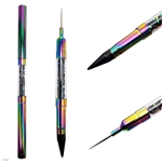 Titanium 2 In 1 BLACK Wax Pencil/Nail Art Pen