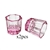 PINK Glass Dappen Dish (Set of 2 pcs)