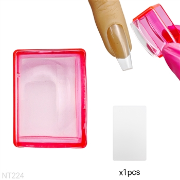 Clear Pink Square Stamper