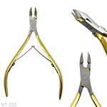 CUTICLE NIPPER (Gold) 1 / 2 jaw