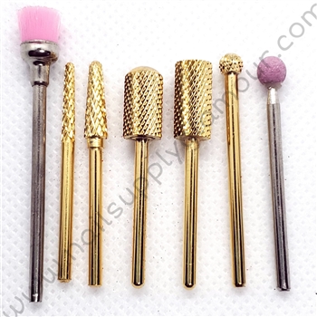 Gold Drill Bit set of 7 pcs.