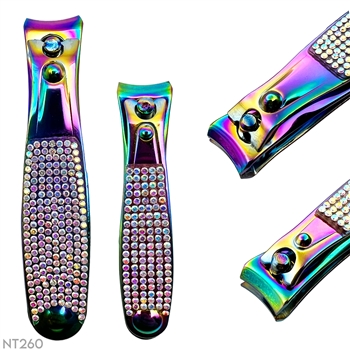 Diamonds Rainbow Nail Clippers (Curved) 2 pcs set