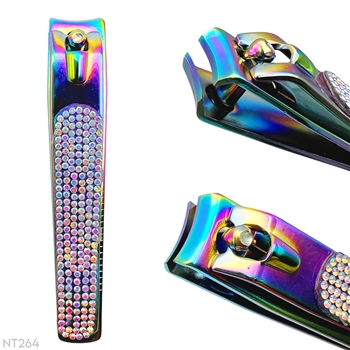 Diamonds Rainbow Nail Clippers (Curved)