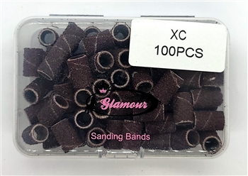 Glamour DARK BROWN Sanding Bands (XCOURSE) 100 pcs