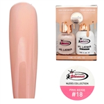 NUDES Gel Polish / Nail Lacquer DUO PINK BEIGE # 18