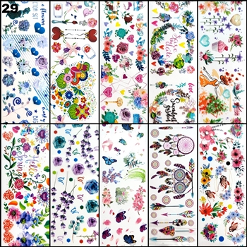 ROSES/ FLOWERS MIX Foil Transfer set of 10 designs #29