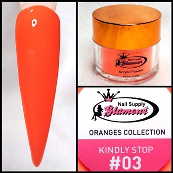 Glamour ORANGES Acrylic collection