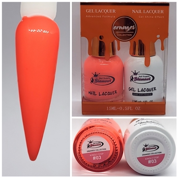 ORANGES Gel Polish / Nail Lacquer DUO KINDLY STOP # 03