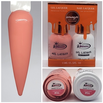 ORANGES Gel Polish / Nail Lacquer DUO CANTALOUPE # 04