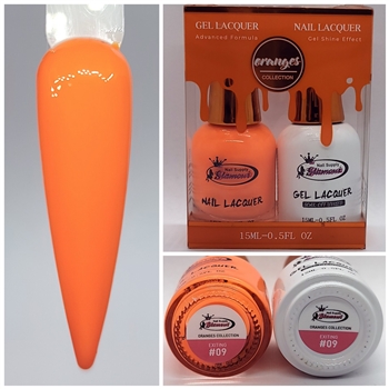 ORANGES Gel Polish / Nail Lacquer DUO EXITING # 09