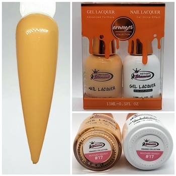 ORANGES Gel Polish / Nail Lacquer DUO MUSTARD ORANGY # 17