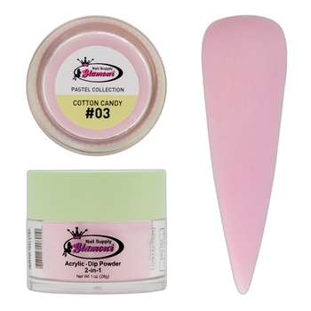 2 in 1 Acrylic & Dip PASTEL Collection COTTON CANDY #03 1oz