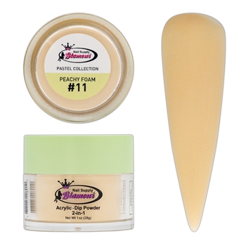2 in 1 Acrylic & Dip PASTEL Collection PEACHY FOAM #11 1oz