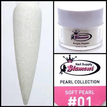 Glamour PEARL Acrylic collection SOFT PEARL 1 oz #01