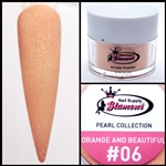 Glamour PEARL Acrylic collection ORANGE AND BEAUTIFUL 1 oz #06