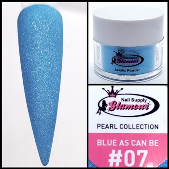 Glamour PEARL Acrylic collection BLUE AS CAN BE 1 oz #07