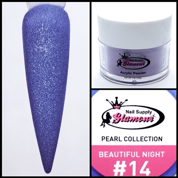 Glamour PEARL Acrylic collection BEAUTIFUL NIGHT 1 oz #14