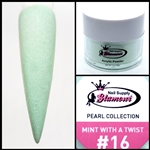 Glamour PEARL Acrylic collection MINT WITH A TWIST 1 oz #16