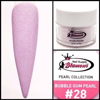 Glamour PEARL Acrylic collection BUBBLE GUM PEARL 1 oz #28