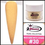 Glamour PEARL Acrylic collection MUSTARD WITH SPARK 1 oz #30