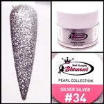 Glamour PEARL Acrylic collection SILVER SILVER 1 oz #34