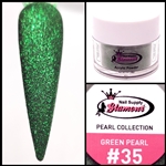Glamour PEARL Acrylic collection GREEN PEARL 1 oz #35