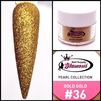 Glamour PEARL Acrylic collection GOLD GOLD 1 oz #36
