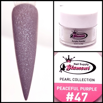 Glamour PEARL Acrylic collection PEACEFUL PURPLE 1 oz #47