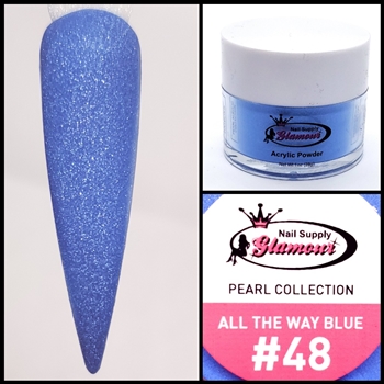 Glamour PEARL Acrylic collection ALL THE WAY BLUE 1 oz #48